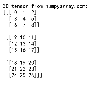 How to Make a 3x3 Arange Array in NumPy