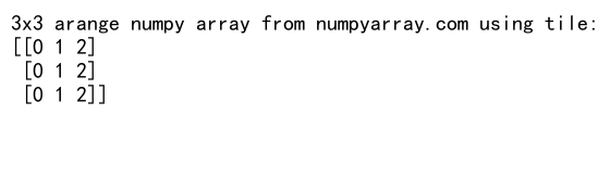 How to Make a 3x3 Arange Array in NumPy