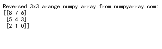 How to Make a 3x3 Arange Array in NumPy