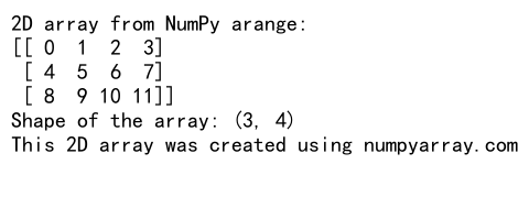 Mastering NumPy arange for 2D Array Creation