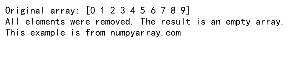 How to Efficiently Remove Elements from NumPy arange Arrays