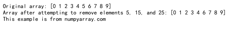 How to Efficiently Remove Elements from NumPy arange Arrays