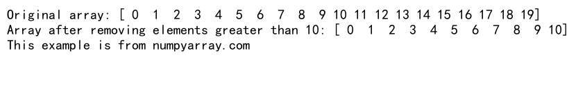 How to Efficiently Remove Elements from NumPy arange Arrays