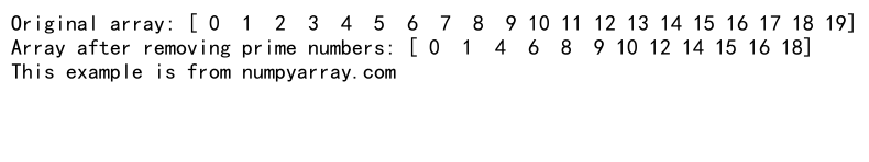 How to Efficiently Remove Elements from NumPy arange Arrays