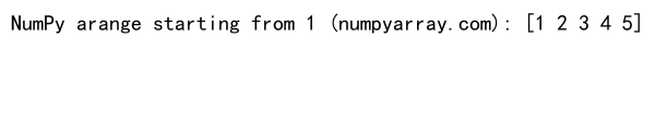 Mastering NumPy arange: How to Start from 1 and Beyond