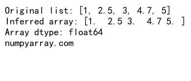 How to Convert Python List to numpy Arrays