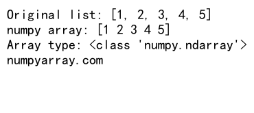 How to Convert Python List to numpy Arrays