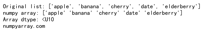 How to Convert Python List to numpy Arrays