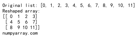 How to Convert Python List to numpy Arrays