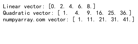 How to Create a Vector in Python Using NumPy