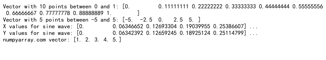 How to Create a Vector in Python Using NumPy