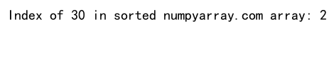 How to Find the Index of a Value in a Numpy Array