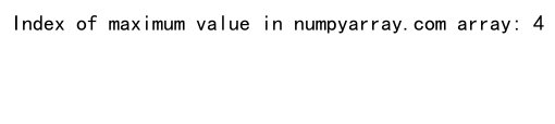 How to Find the Index of a Value in a Numpy Array