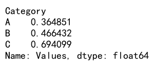 Pandas agg standard deviation