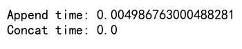 Pandas Concat vs Append