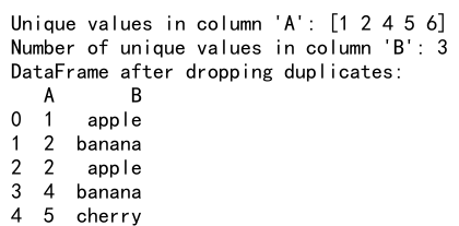 Pandas Unique Values