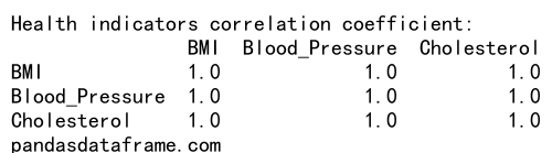 Pandas Correlation Coefficient