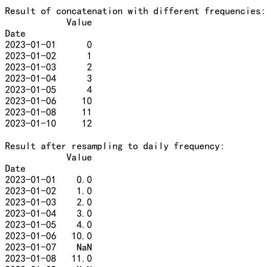 Pandas Concat Example