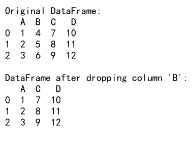 Pandas Drop Column Axis