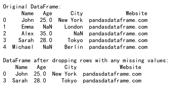 Pandas Drop Row