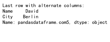 Pandas iloc -1