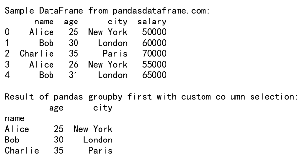 Mastering Pandas GroupBy First: A Comprehensive Guide to Efficient Data Analysis