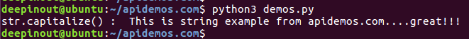 Python String capitalize() Method