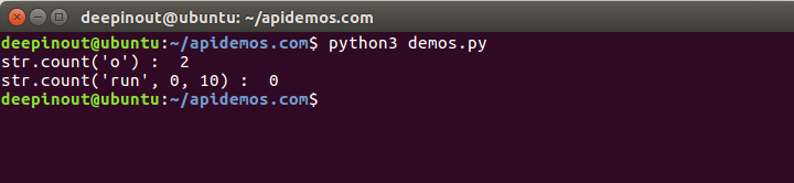 Python String count() Method
