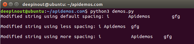 Python String expandtabs() Method