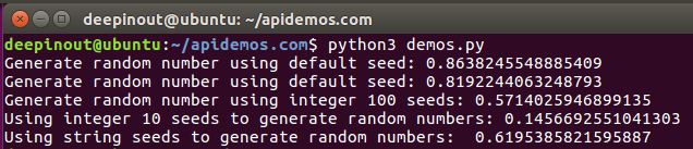 Python random seed() Method