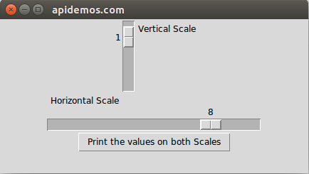 Tkinter get and set the Scale value of Scale